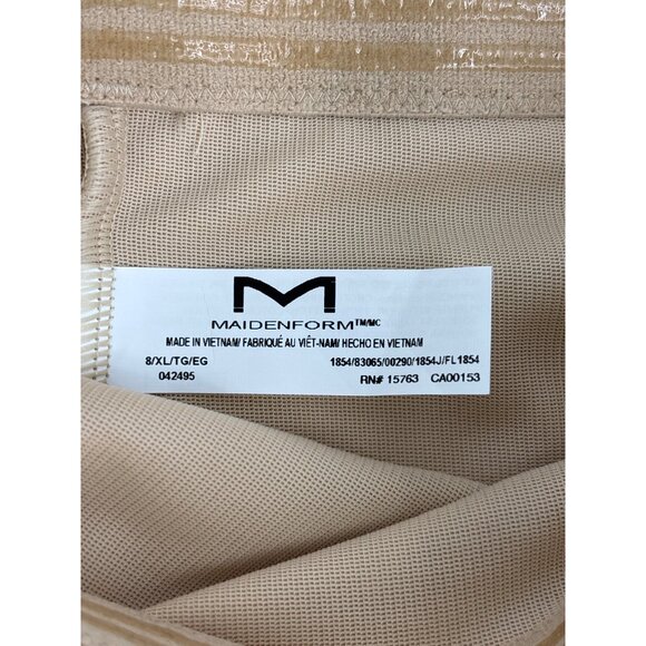 Maidenform 1854 Firm Control High Shape Brief Shapewear Beige XL NEW - Picture 5 of 7